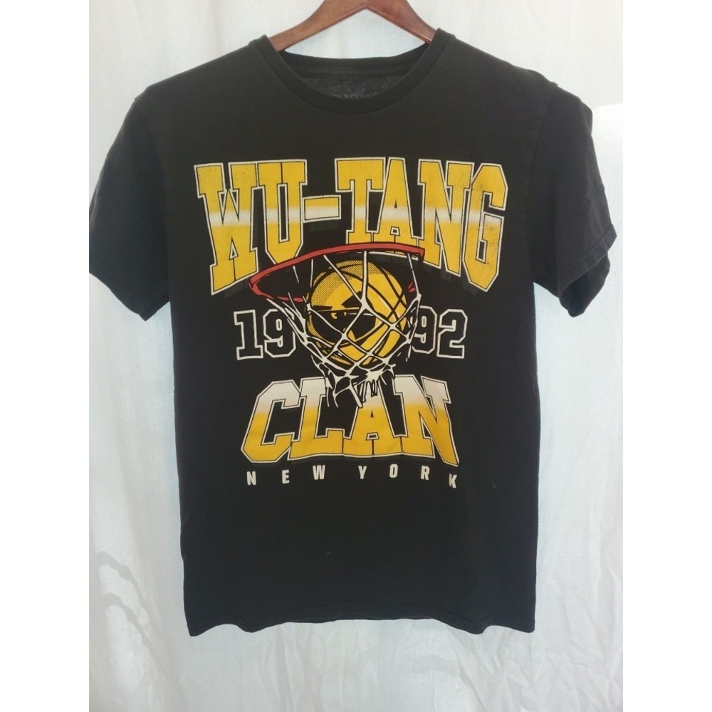 Wu-Tang Clan 1992 New York Graphic T Shirt Mens Small Black Hip Hop